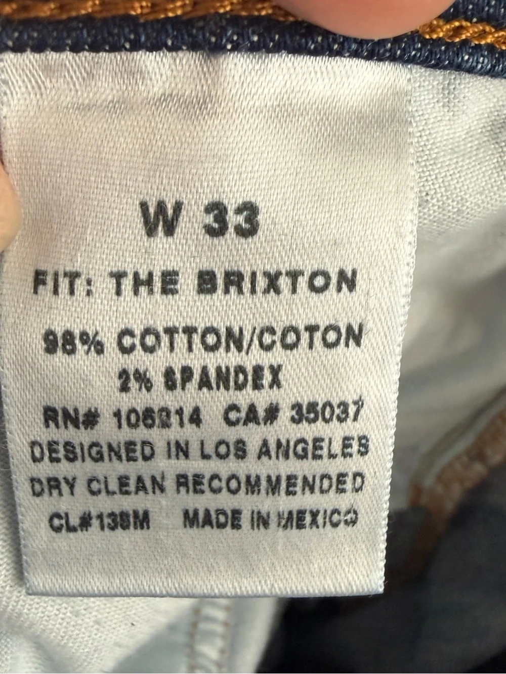 Joe's Jeans Men's The Brixton Blue Straight-Leg Jeans 33x30